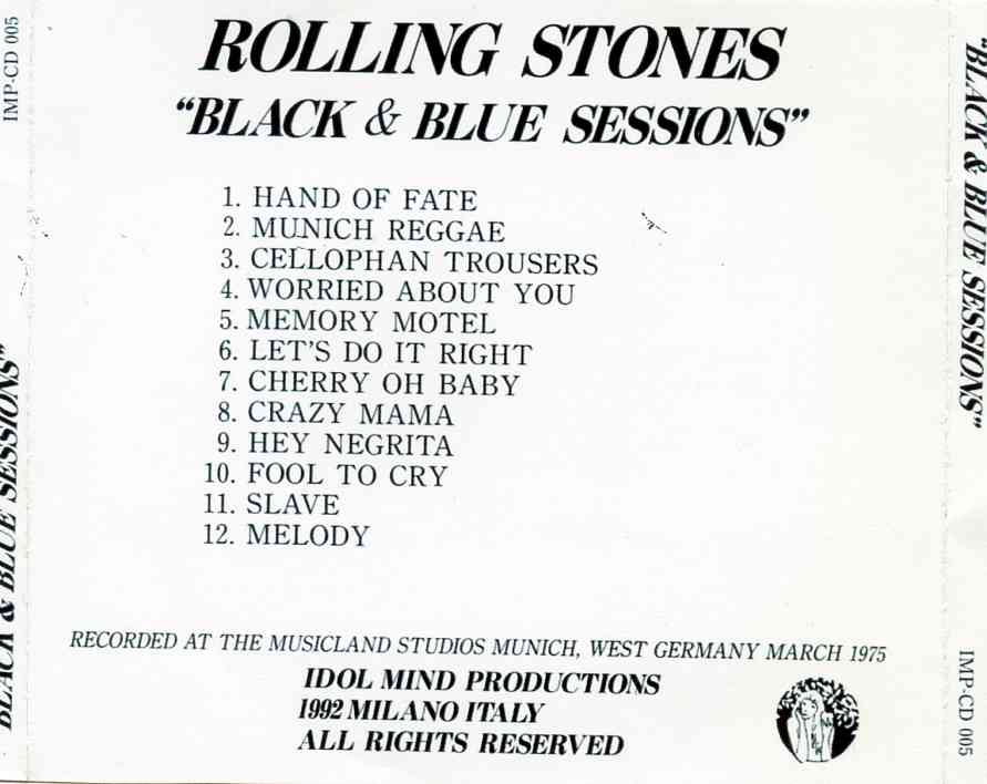 rolling stones black and blue sessions rar